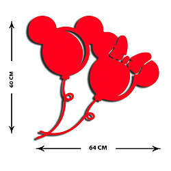 EPIKASA Décoration Murale en Métal Mickey 16 pas cher