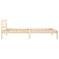 Acheter vidaXL Cadre de lit sans matelas bois massif de pin 100x200 cm