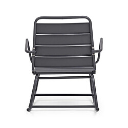 Acheter Mes Fauteuil à bascule de jardin 63x90x74 cm en acier anthracite - LAAPS