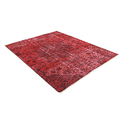 Avis Vidal Tapis de laine 218x165 rouge Ultra Vintage