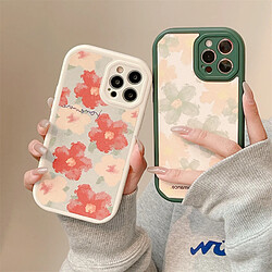 GUPBOO Étui pour iPhone11ProMax Peinture à l'huile Flower Phone Case Style coréen Silicone