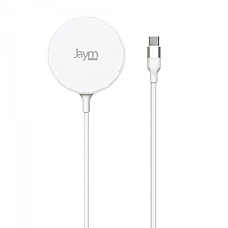 Avis Jaym - Chargeur Sans Fil Aimanté avec Fonction Stand - Induction Rapide Intelligent QI 15W Blanc