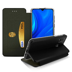 Avizar Étui Huawei P smart 2020 Simili-Cuir Clapet Porte-carte Support Vidéo noir