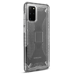 Avizar Coque Samsung S20 Plus Antichoc Silicone Nid d'abeille Renforcé Transparent