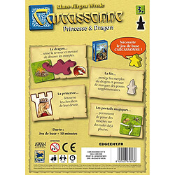 ASMODEE - Carcassonne - Extension 3 Princesse + Dragon - Jeu de societe