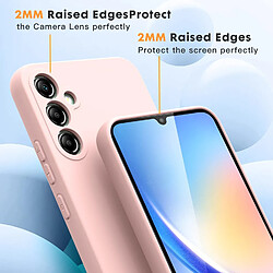 Coque Rose pour Samsung Galaxy A34 5G (6,6") et 2 Verres Trempé Film Protection Ecran Little Boutik®