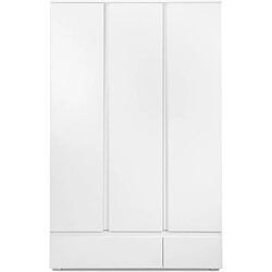 Avis Cstore Armoire IMAGE 60B - Décor blanc mat - 3 portes + 2 tiroirs - L121,6 x H191 x P55 cm