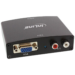 InLine® Converter Entrée audio VGA + HDMI Entrée audio VGA et RCA HDMI