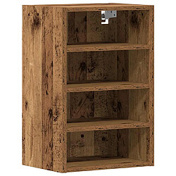 vidaXL Armoire suspendue vieux bois 40x29,5x60 cm bois d'ingénierie