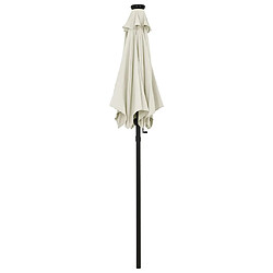 Avis Maison Chic Parasol Jardin | Parasol avec lumières LED Sable 200x211 cm Aluminium - GKD92087