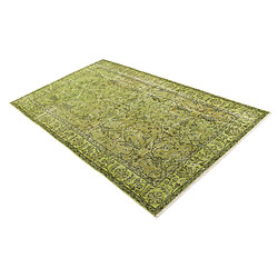 Vidal Tapis de laine 201x114 vert Ultra Vintage pas cher