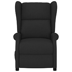 Avis vidaXL Fauteuil inclinable à oreilles noir