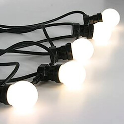 guirlande à led - longueur 10 mètres - raccordable - 230v - blanc chaud - festilight 50352-1-b9