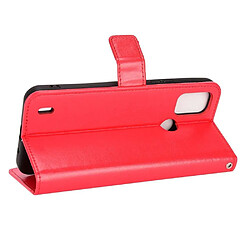 Avis Htdmobiles Housse pour Nokia C21 Plus - etui coque pochette portefeuille + film ecran - ROUGE