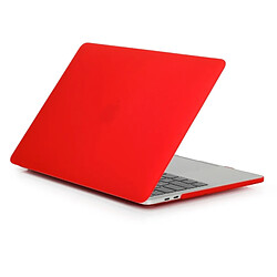 Wewoo Housse Sacoche Étui de protection pour ordinateur portable style givré pour MacBook Pro 15,4 pouces A1990 (2018) (rouge)