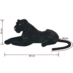 Universal Enfants léopard jouet mignon peluche peluche jouer doux animaux noir XXL pas cher