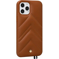 ARTEFAKT Coque pour iPhone 12 / 12 Pro en Cuir Louvre Marron