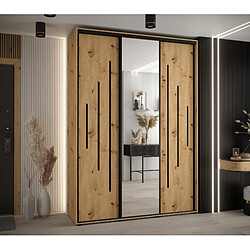 Abiks Meble Armoire Davos 13 À Portes Coulissantes 235,2/170/45 3 Portes