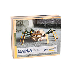 Coffret araignee Kapla 75 planchettes coloris naturel et colores