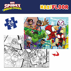 Puzzle Enfant Spidey Double face 24 Pièces 70 x 1,5 x 50 cm (6 Unités)