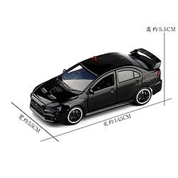 Universal 1/32 Alliage Lanka Conger Evo IX 9 Police Modèle Voiture jouet Simulation Acoustique et Optique Evo X 10 Moulée sous pression Cadeau pour enfants | Voiture jouet moulée sous pression (Noir)