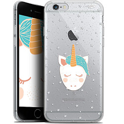 Caseink Coque arrière Apple iPhone 6/6s (4.7 ) Gel HD [ Nouvelle Collection - Souple - Antichoc - Imprimé en France] Licorne Dors