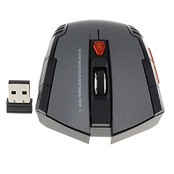 Acheter Souris sans fil 2.4ghz usb pour souris optiques d'ordinateur portable faire défiler gris