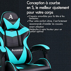 Acheter ALFORDSON Chaise de Jeu Siège de Bureau Repose-pieds Racing Siège en Cuir PU