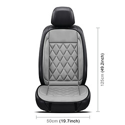 Wewoo Housse de coussin chauffant chauffante pour siège auto 12V chauffée en hiversiège unique Gris