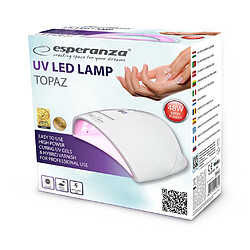 Acheter Esperanza EBN006 - Lampe UV Gel Ongles - Sèche Ongles Pour Vernis À Ongles Gel - 48 W - 23 LED - Rose