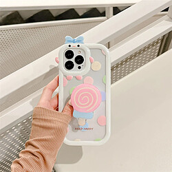 GUPBOO Étui pour iPhone11ProMax Support de coque de téléphone portable fille sucette à pois couleur