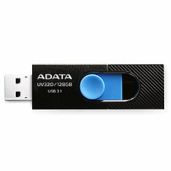 Acheter ADATA UV320 128Go USB 3.1 (3.1 Gen 2) Capacity Noir, Bleu lecteur USB flash - Lecteurs USB flash (128 Go, USB 3.1 (3.1 Gen 2), USB Type-A connector, Slide, 7,9 g, Noir, Bleu)