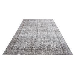 Vidal Tapis de laine 282x185 gris Ultra Vintage pas cher