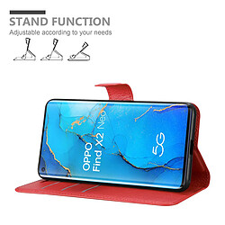 Cadorabo Coque Oppo FIND X2 NEO Etui en Rouge