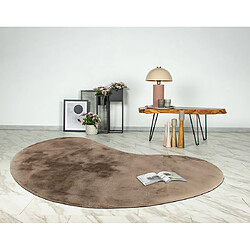 Lisa Design Joy - tapis organique - fausse fourrure - taupe