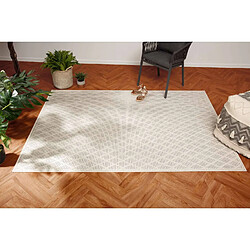 Atmosphera, Createur D'Interieur Tapis rectangulaire intérieur et extérieur Losange - 120 x 170 cm - Noir et blanc