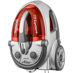 No Name Aspirateur sans sac - SENCOR - SVC 730RD-EUE2 - Moteur ECO 800 W - 76 dBA - 1,5 L - Systeme Cyclone - Argent / Rouge pas cher