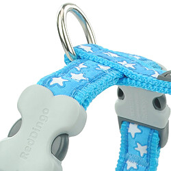 Harnais pour Chien Red Dingo Style Turquoise Étoile Blanc 37-61 cm