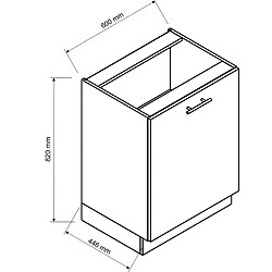 Pegane Cuisine complète Vera 8 éléments blanc brillant L 260 cm sans plan de travail pas cher