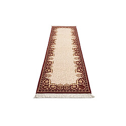 Avis Vidal Tapis de couloir en laine 300x84 rouge Darya