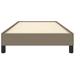 Acheter vidaXL Cadre de lit sans matelas taupe 80x200 cm tissu