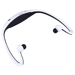 Acheter Wewoo Casque Bluetooth Sport blanc + noir pour les smartphone et iPad ordinateur portable MP3 ou autres périphériques audio, stockage maximum: 32 Go + étanche à la transpiration stéréo sans fil écouteurs intra-auriculaires avec micro SD / TF carte,