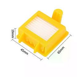 AD 10Pcs éléments filtrants, 10 pièces, filtres HEPA avec brosse latérale à 6 bras pour aspirateur IRobot Roomba série 500 600 700