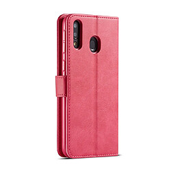 Avis Wewoo Housse Coque Pour Galaxy M30 LC.IMEEKE en cuir de veau à rabat horizontalavec support et fentes cartes et portefeuille Rose rouge