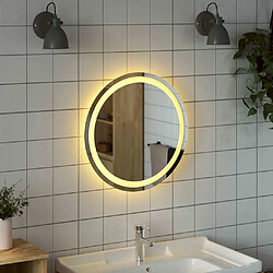 Avis Maison Chic Miroir à LED,Miroir Lumineux LED pour salle de bain 50 cm rond -MN39188