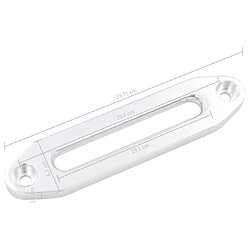 vidaXL Guide-câble Argenté 254 mm Aluminium pour treuil pas cher