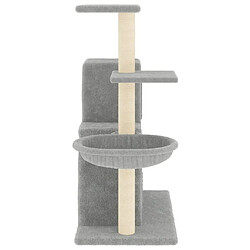 Acheter Arbre à chat avec griffoirs,niche pour chat en sisal Gris clair 83 cm -MN54036