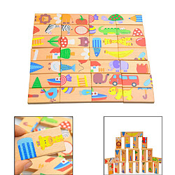 Dominos enfants Jouets En Bois Enfant Puzzles Enfants Éducatifs Preeschool Puzzles pour Enfants Enfants pas cher