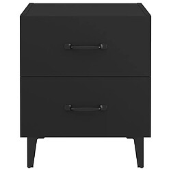 Avis vidaXL Table de chevet Noir 40x35x47,5 cm