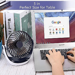 Ventilateur de Bureau Petit Ventilateur De Table Avec débit Fonctionnement Silencieux Vitesse Du Ventilateur Portable Réglable pas cher